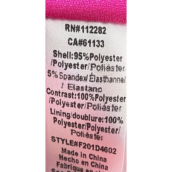 Adelyn Rae Fit & Flare Dress Lace Back Pink Size S Small Mini Tiered - Picture 8 of 9